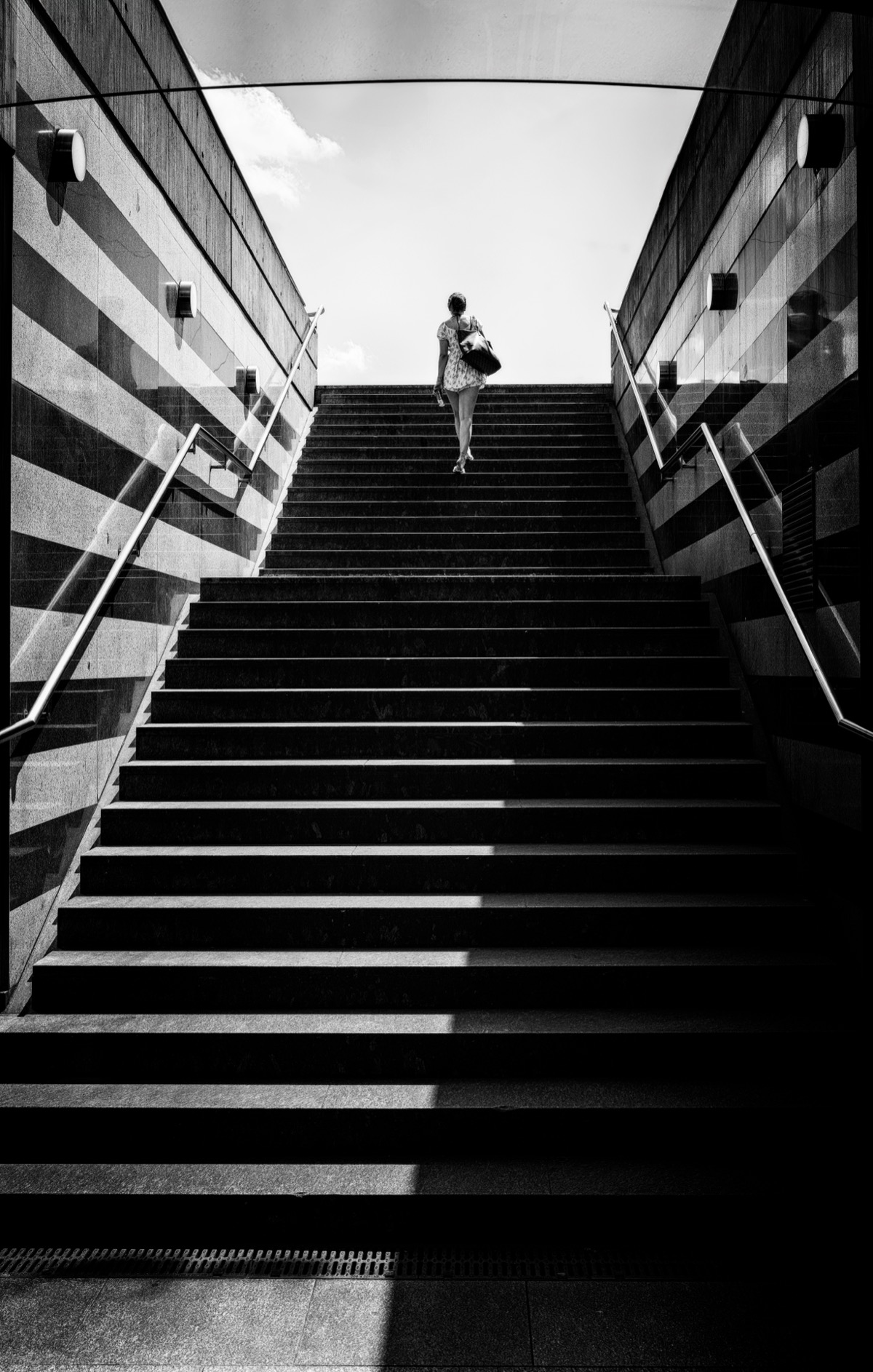 Journey Upwards – A Play of Light and Shadow